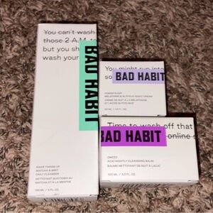 Bad Habit Skincare Trio